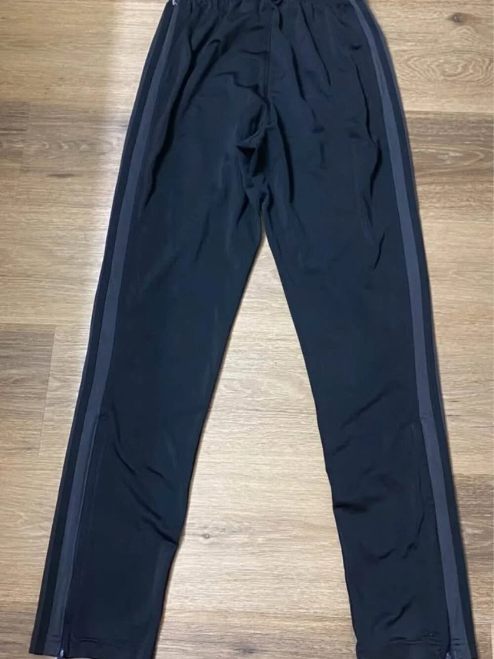 Adidas Men’s Black Primegreen 3-Stripe Tricot Soccer Track Pants Size Small